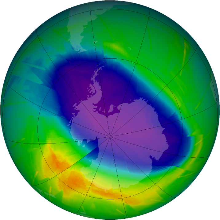 Ozone Map 2009-10-03